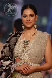 Latest Ivory White Blouse & Lehenga and Embroidered Dupatta 2016