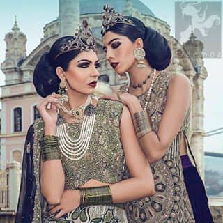 Latest Designer Wear Green Long Shirt with Dark Purple Back Trail Lehenga 2016