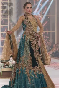 Ferozi Blue - Light Brown Back Trail Maxi