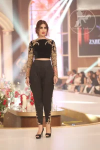 Elegant Black Party Dress -Embroidered Blouse -Trousers