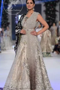 Bridal Collection 2017 - Ivory White Blouse - Jamawar Lehenga