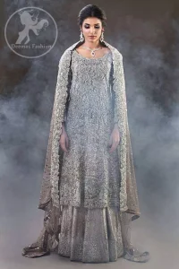 Fawn Bridal Frock - Banarsi Lehenga 2017