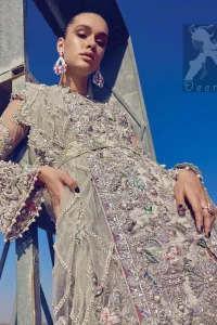 Light Coral Net Maxi Churidar Pajama