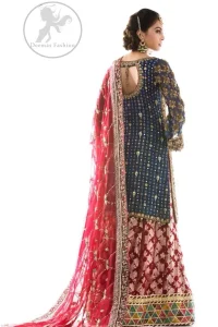 Bright Gray Shirt Brown Derby Sharara Dupatta