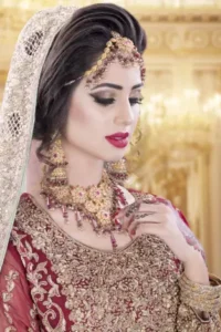 Copper Rust Gharara Shirt Woody Brown Dupatta