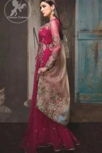 Maroon -Flush- Angrakha- Copper- Rose- Dupatta