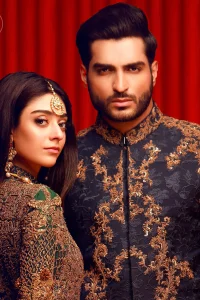 This dress is majestic beauty. Delicately crafted and personifying chic elegance with an element of grandiose. A full heavily embroidered maxi with zerdozi work details all over. Having full length sleeves adorned with motifs and geometric patterns. The bottom of the maxi is enhanced with rich floral embroidery. It comprises with churidar pajama.