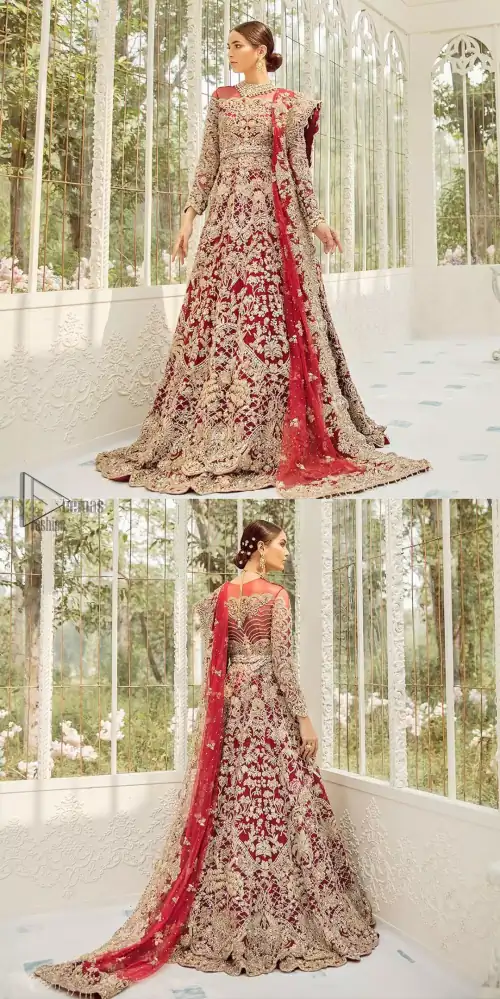 This bridal dress is perfect for your big day. Our bride makes a statement in this stunningly floraison, perfect blend