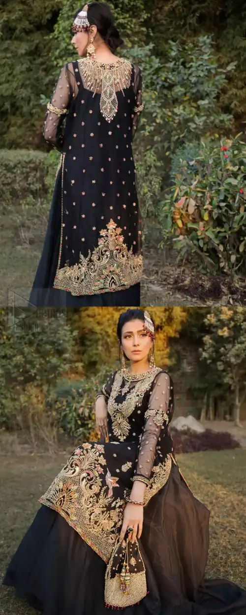 This elegant ensemble turns timeless piece into a chic fantasy. Steal the show with this endearing chiffon outfit with intricate