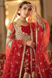 Red Front Open Back Train Maxi