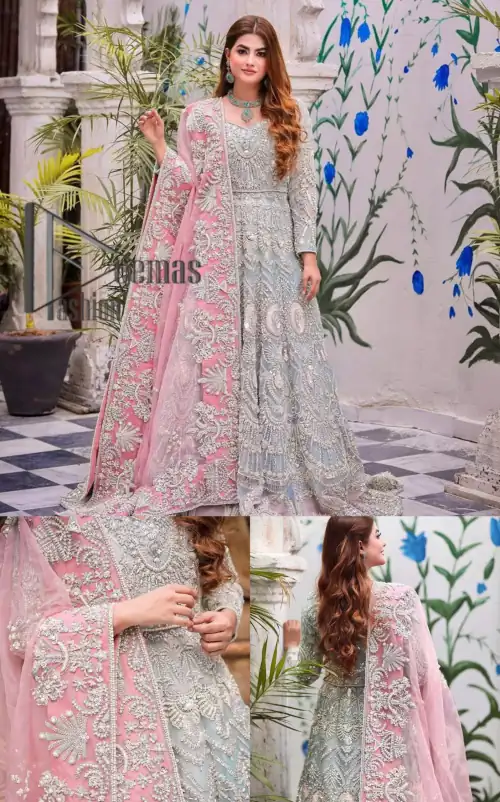 Need a quick fantastic pick for you walima? So you're in the right place. DeemasFashion presents mint green heavy maxi