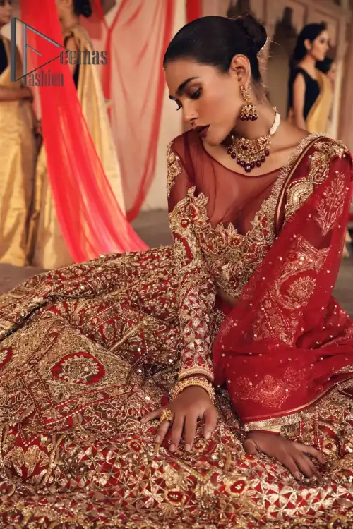 Celebrate the most romantic moments of your Big Day in the style of DeemasFashion. The red blouse represents the love