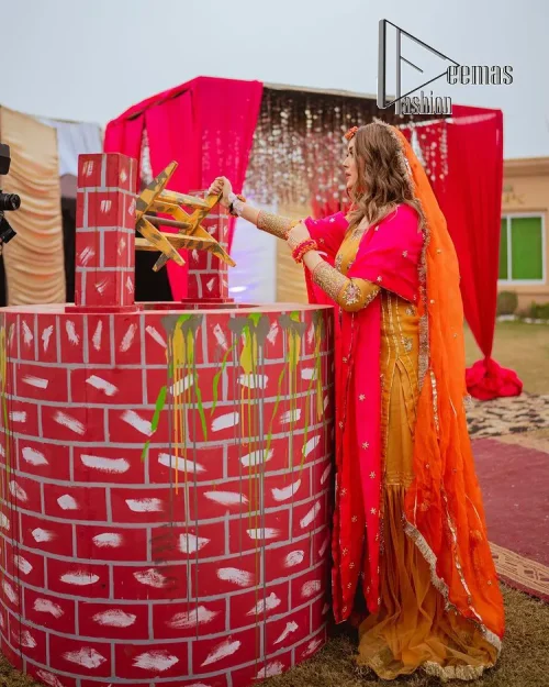 We seek outside the wonders we carry inside us. A mehndi dress in the mustard shirt is enhanced with gorgeous