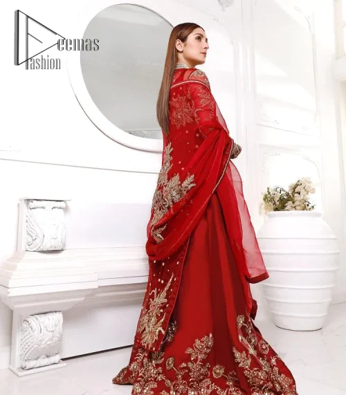 Walking into a new chapter of life with the joy of togetherness and the magic of love. A bright red