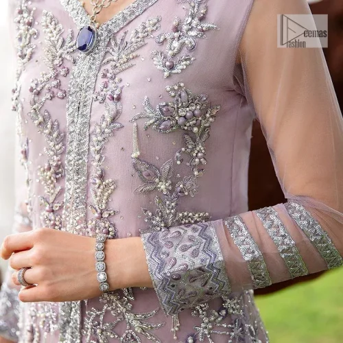 Lilac article on your Big day is like a pro. This lilac front open gown in the lilac shade is