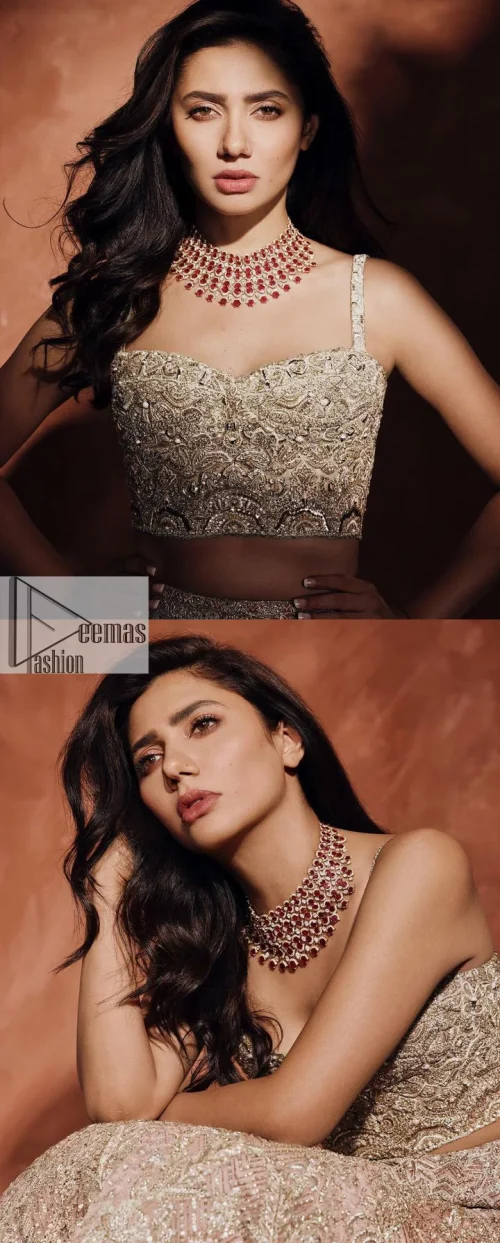 Chill vibes on your big day with this walima outfit. A soft pink blouse is embellished in tilla,dabka, kora, Kundan