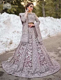 Complete this article with a dupatta having sequins sprayed all over.