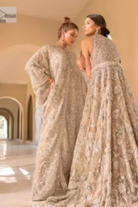 Introducing our exquisite Walima outfit, a masterpiece designed to make your special day truly unique.