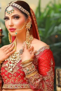 Wow, your guests at your reception with an extraordinary outfit. This lehenga blouse dress is truly one-of-a-kind, unlike anything else you've seen.