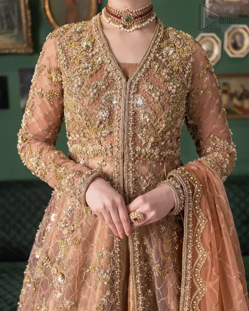 Make your Walima unforgettable with a dress that captures the essence of your distinct journey into wedded bliss.