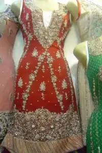 Latest Pakistani Bridal Wear – Red Traditional Dress