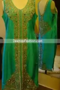 Latest Formal Trend - Ferozi Designer Front Open Dress