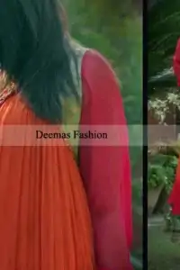 Pakistani Designer Collection Double Tone Anarkali Pishwas