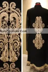 Stylish Black Embroidered Dress