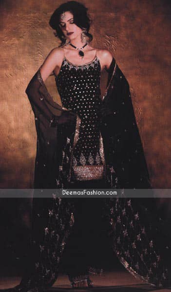 Latest Formal Design - Black Katan Silk