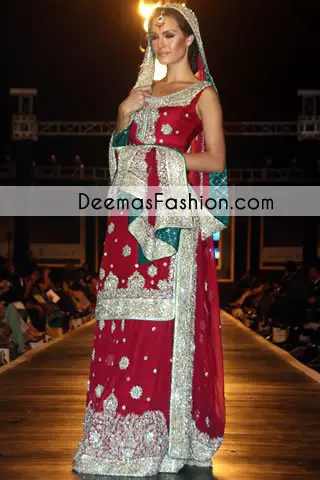 Deep Red Bridal Wear Lehnga Deep Red Bridal Wear Lehnga