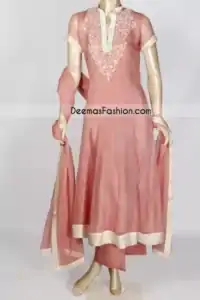 Sale Pakistani Simple Pink Anarkali Dress
